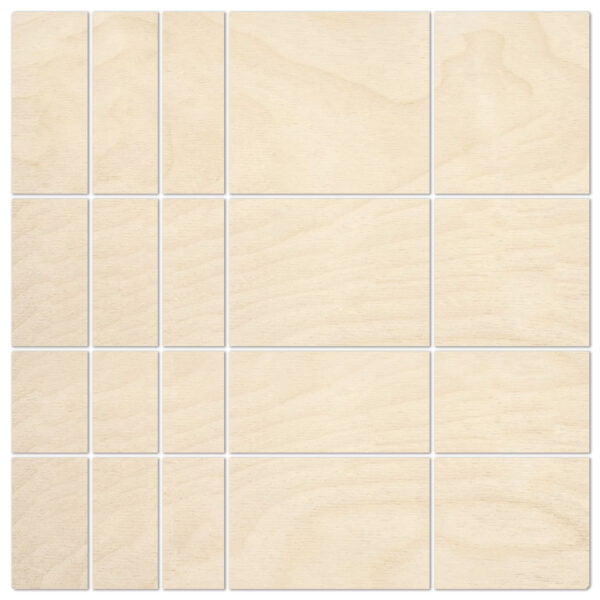 Arkusz 1525x1525mm sklejki 3 mm Rozkrój do 20 części