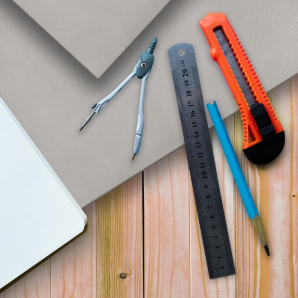 HDF 3mm Pakiet 54 formatek 300×300 Szary